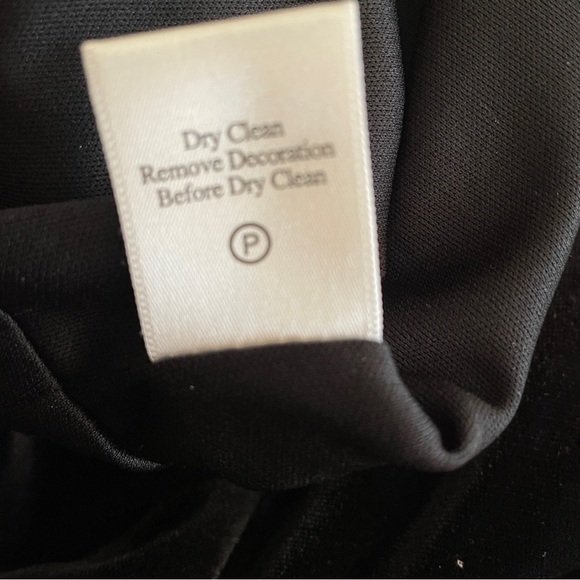 COLDWATER CREEK Black Velvet Sleeveless V-Neck Long Embellished Gown Size 12 - Picture 11 of 12